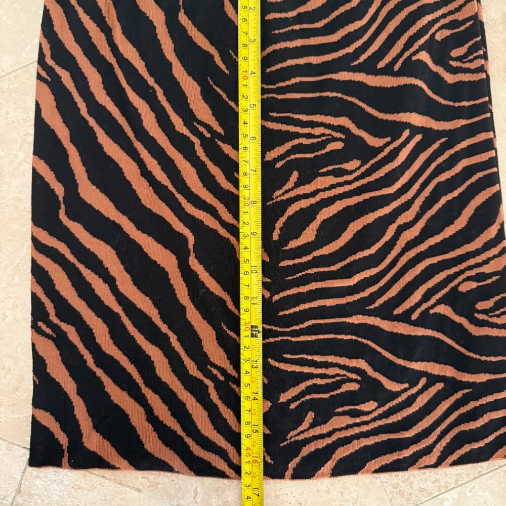 M MISSONI Wool Blend Knit Skirt – Zebra Stripe – Size Medium - Picture 3 of 6